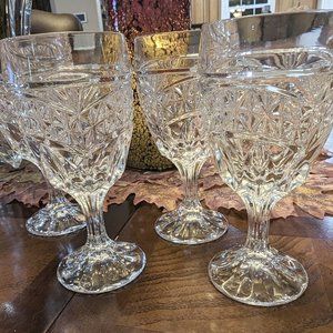 Crystal D'Adriana Vintage Wine Glasses